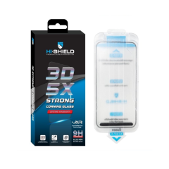 Hishield 5X Strong Corning Glass with installation kit Black ฟิล์มกระจกเต็มจอแบบใส - iPhone 16 Pro Max