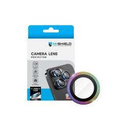 Hishield Aluminium Lens Protector กระจกกันรอยเลนส์กล้อง iPhone 16 / iPhone 16 Plus - Diamond Colorful