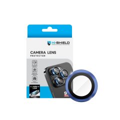 Hishield Aluminium Lens Protector กระจกกันรอยเลนส์กล้อง iPhone 16 / iPhone 16 Plus - Blue