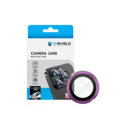 Hishield Aluminium Lens Protector กระจกกันรอยเลนส์กล้อง iPhone 16 / iPhone 16 Plus - Pink
