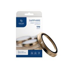 imos Sapphire PVDSS Stainless Pro Lens Ring กระจกกันรอยเลนส์กล้อง iPhone 16 Pro / iPhone 16 Pro Max - Gold