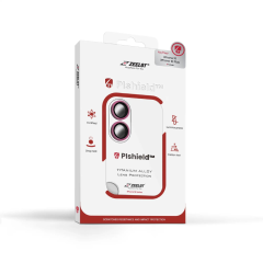 ZEELOT Pishield Titanium Alloy Lens Protector กระจกกันรอยเลนส์กล้อง iPhone 16 / iPhone 16 Plus - Pink
